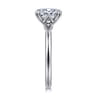 Ali - 14K White Gold Oval Diamond Engagement Ring