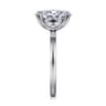 Paula - 14K White Gold Oval Diamond Engagement Ring