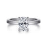 Paula - 14K White Gold Oval Diamond Engagement Ring