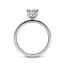 Paula - 14K White Gold Oval Diamond Engagement Ring