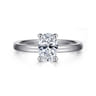 Paula - 14K White Gold Oval Diamond Engagement Ring