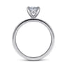 Paula - 14K White Gold Oval Diamond Engagement Ring