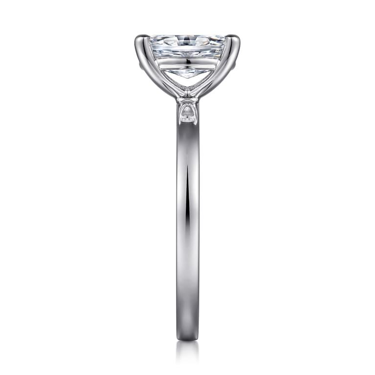 Paula - 14K White Gold Oval Diamond Engagement Ring - Shot 5