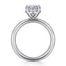 Lark - 14K White Gold Oval Solitaire Engagement Ring