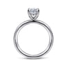 Lark - 14K White Gold Oval Solitaire Engagement Ring