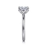 Lark - 14K White Gold Oval Solitaire Engagement Ring