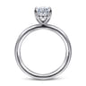 Lark - 14K White Gold Oval Solitaire Engagement Ring