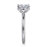 Lark - 14K White Gold Oval Solitaire Engagement Ring