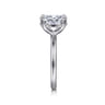 Lark - 14K White Gold Oval Solitaire Engagement Ring