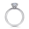 Emma - 14K White Gold Oval Solitaire Engagement Ring