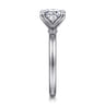Emma - 14K White Gold Oval Solitaire Engagement Ring