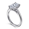 Bambi - 14K White Gold Oval Diamond Engagement Ring