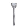 Bambi - 14K White Gold Oval Solitaire Diamond Engagement Ring