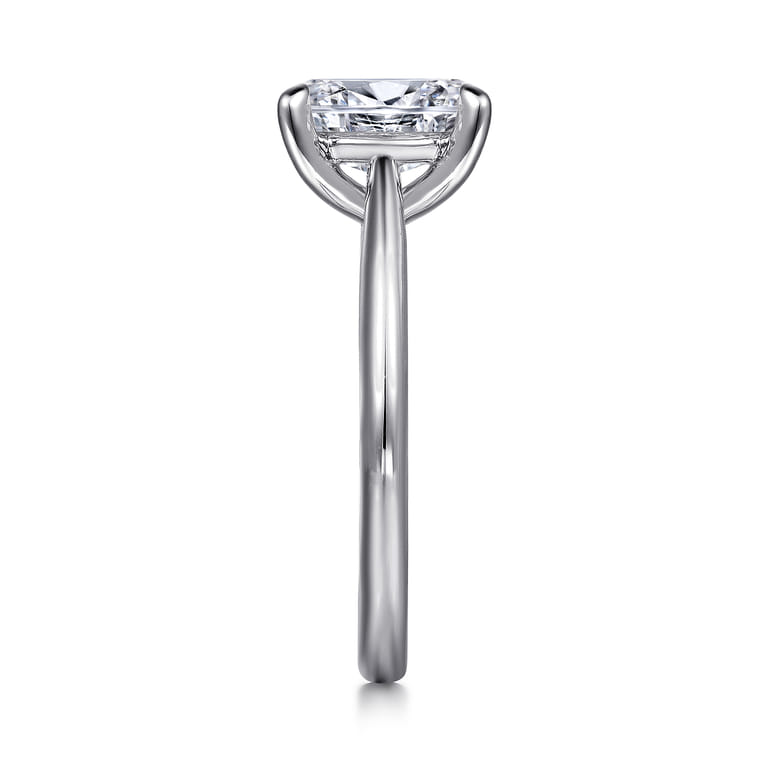 Bambi - 14K White Gold Oval Diamond Engagement Ring - Shot 5