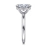Azura - 14K White Gold Oval Solitaire Diamond Engagement Ring