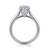 Bena - 14K White Gold Oval Solitaire Diamond Engagement Ring
