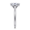 Bena - 14K White Gold Oval Solitaire Diamond Engagement Ring