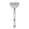 Tiana - 14K White Gold Oval Solitaire Diamond Engagement Ring