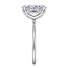 Tiana - 14K White Gold Oval Solitaire Diamond Engagement Ring
