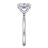 Tiana - 14K White Gold Oval Solitaire Diamond Engagement Ring