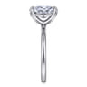 Tiana - 14K White Gold Oval Solitaire Diamond Engagement Ring