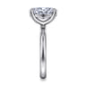 Unite - 14K White Gold Oval Cut Solitaire Diamond Engagement Ring