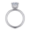 Unite - 14K White Gold Oval Solitaire Diamond Engagement Ring