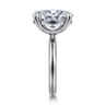 Unite - 14K White Gold Oval Solitaire Diamond Engagement Ring