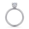 Unite - 14K White Gold Oval Solitaire Diamond Engagement Ring