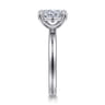 Unite - 14K White Gold Oval Solitaire Diamond Engagement Ring