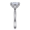 Unite - 14K White Gold Oval Solitaire Diamond Engagement Ring
