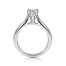 Lauren - 14K White Gold Oval Diamond Engagement Ring