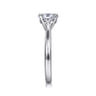 Lauren - 14K White Gold Oval Diamond Engagement Ring