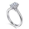 Lauren - 14K White Gold Oval Diamond Engagement Ring