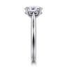 Lauren - 14K White Gold Oval Diamond Engagement Ring