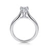 Lauren - 14K White Gold Oval Diamond Engagement Ring