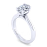 Lauren - 14K White Gold Oval Diamond Engagement Ring