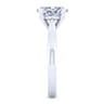 Lauren - 14K White Gold Oval Diamond Engagement Ring