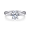 Michelle - 14K White Gold Oval Diamond Engagement Ring