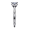 Michelle - 14K White Gold Oval Diamond Engagement Ring