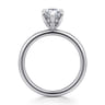 Cari - 14K White Gold Pear Shape Diamond Engagement Ring - 0.06 ct