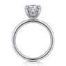 Cari - 14K White Gold Pear Shape Diamond Engagement Ring - 0.05 ct