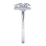 Rainah - 14K White Gold Pear Shape Diamond Engagement Ring - 0.13 ct