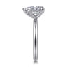 Daniele - 14K White Gold Pear Shape Solitaire Diamond Engagement Ring - 0.16 ct