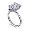 Peace - 14K Yellow Gold Pear Shape Diamond Engagement Ring - 0.08 ct