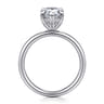 Peace - 14K White Gold Pear Shape Diamond Engagement Ring - 0.08 ct