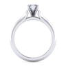 Ellis - 14K White Gold Pear Shape Diamond Engagement Ring