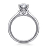Ellis - 14K White Gold Pear Shape Diamond Engagement Ring
