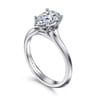 Ellis - 14K White Gold Pear Shape Diamond Engagement Ring