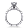 Ellis - 14K White Gold Pear Shape Diamond Engagement Ring